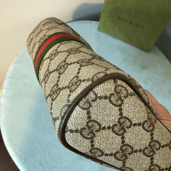 Gucci Vintage GG Web Cosmetic Pouch/Clutch - Picture 9 of 10